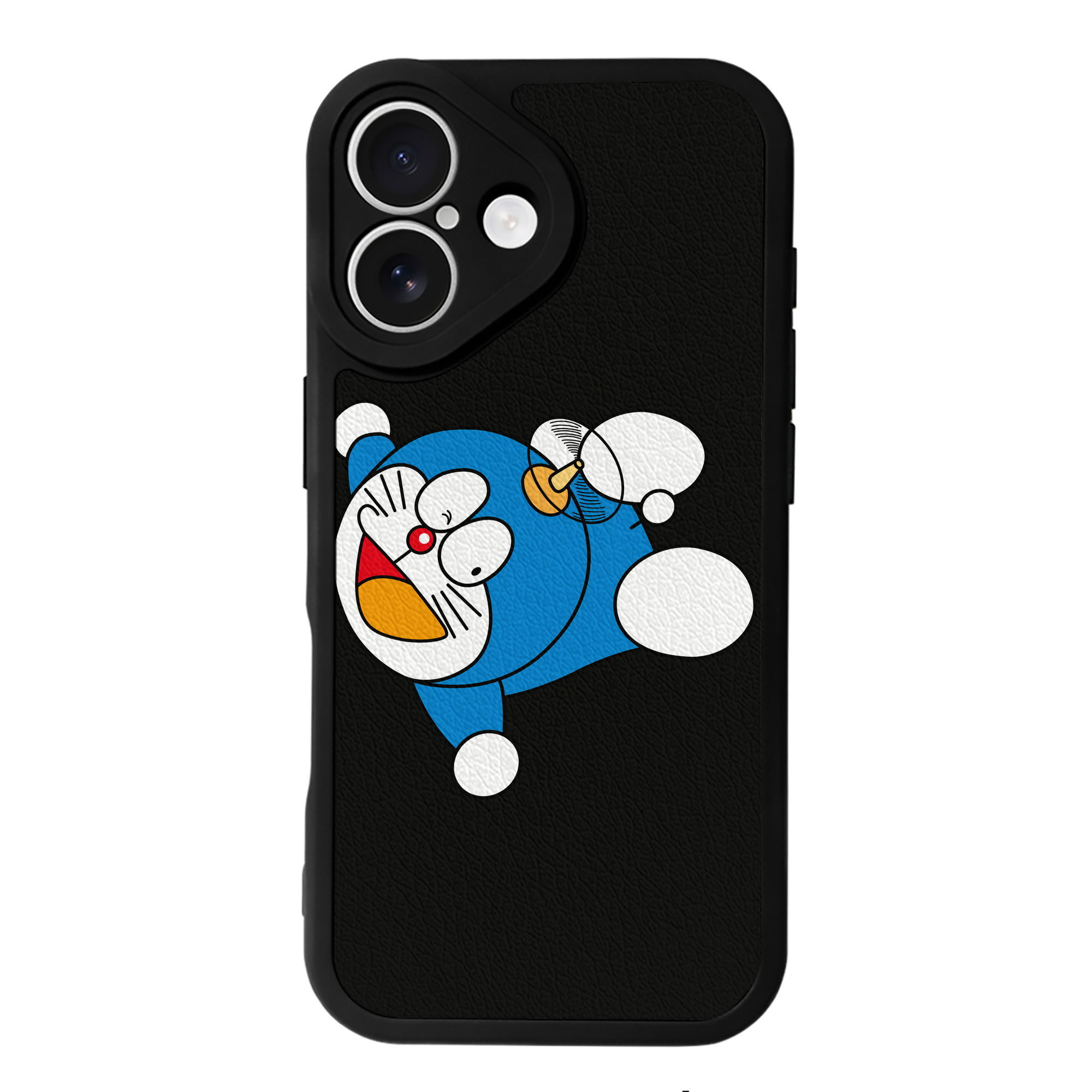 （画像用） ドラえもん Doraemon 【iPhone 16シリーズ対応】シリコンスマホケース（レザー調） 材質：シリコン
